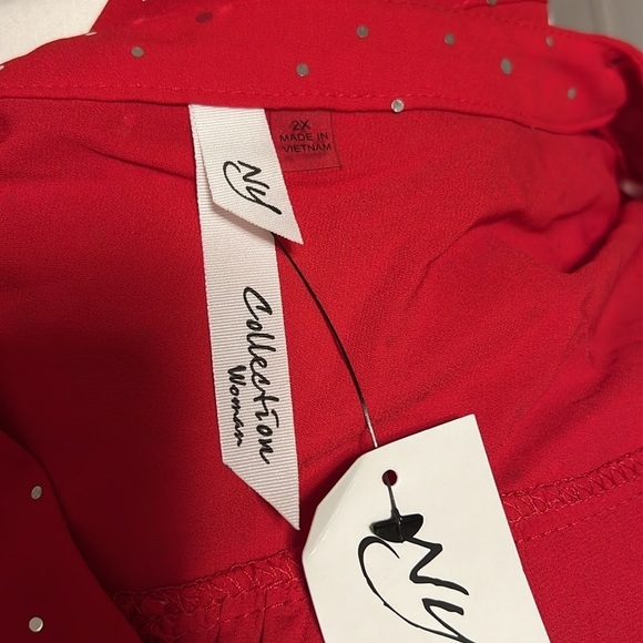 NY Collection Shimmer Blouse - Picture 4 of 4